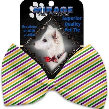 MIRAGE PET PRODUCTS Mardi Gras Stripes Pet Bow Tie 1380-BT